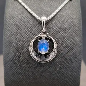 Casted Relic Wheat Moon Moonstone Pendant – Modern Heirloom®