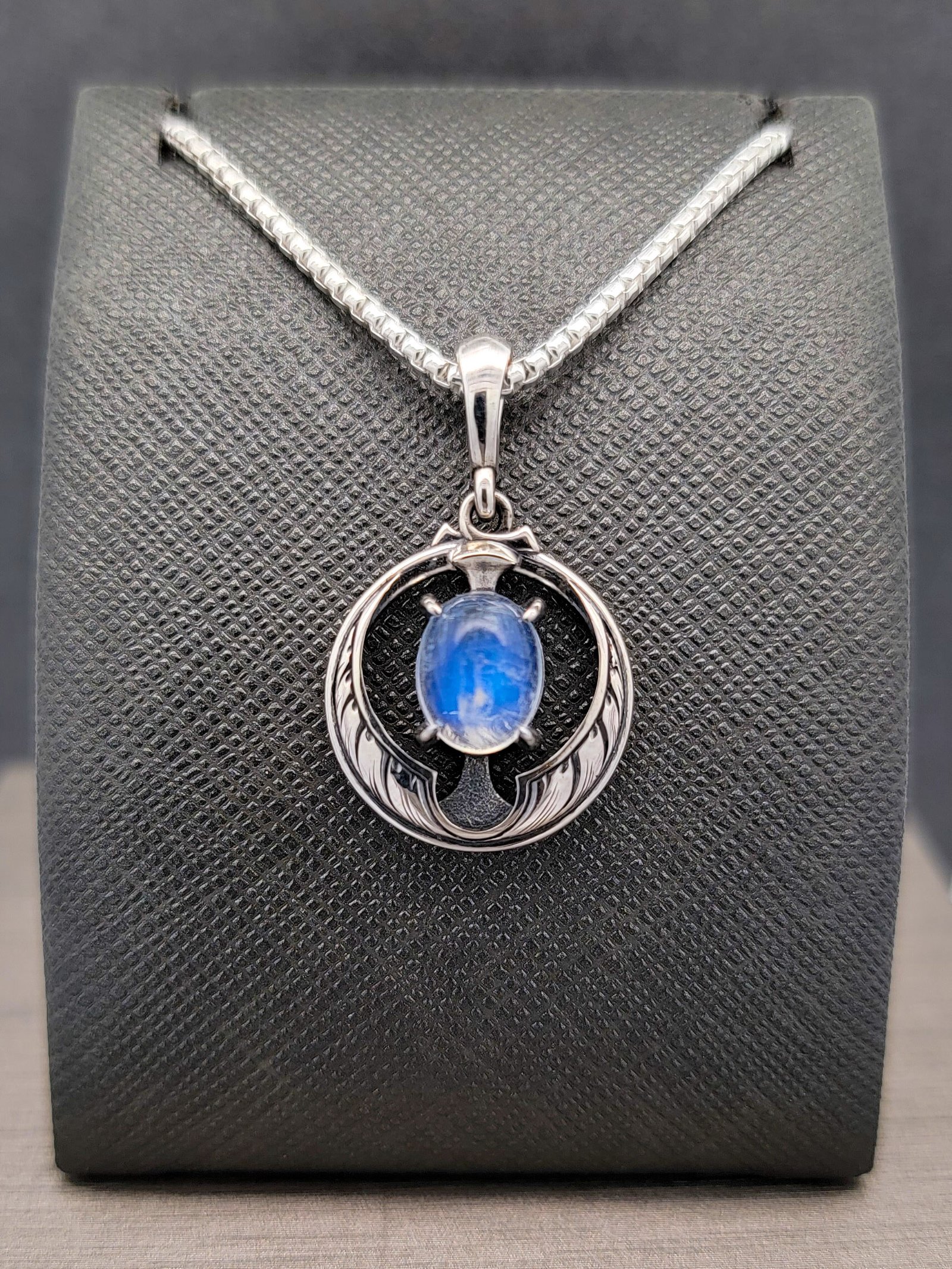 Casted Relic Wheat Moon Moonstone Pendant – Modern Heirloom®