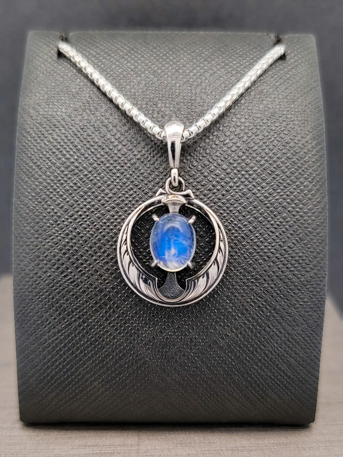 Casted Relic Wheat Moon Moonstone Pendant – Modern Heirloom®