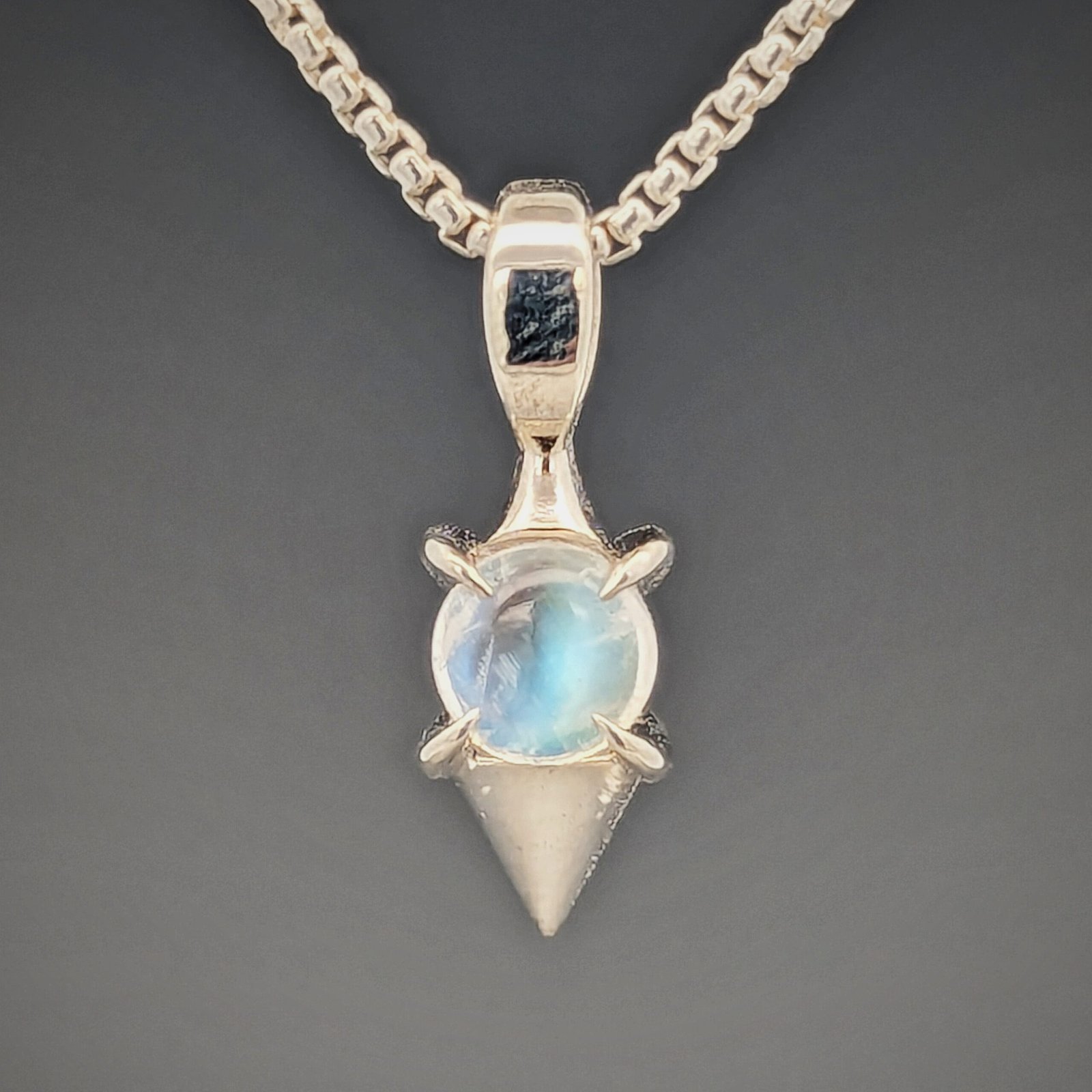 Mini Pendulum Silver and Moonstone